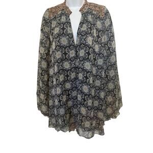 Unusual Free People Dress Open Back High Neck w/Low V-Neck Dress  S{